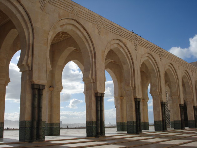 Zuilengalerij Hassan II Moskee