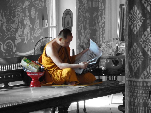 Monnik in Chiang Mai, Thailand