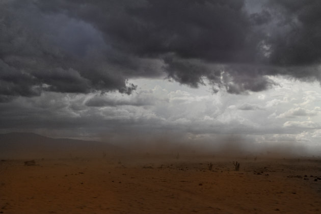Zandstorm in Kenia