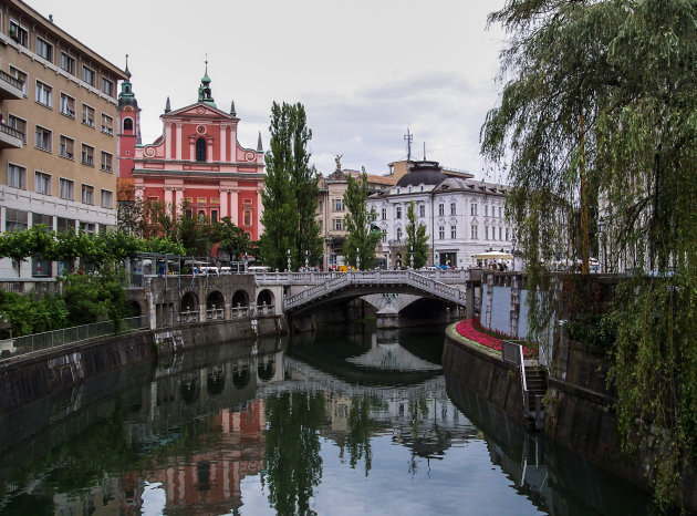 De rivier Ljubljanica