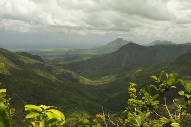 Zuidelijk heuvellandschap op Mauritius