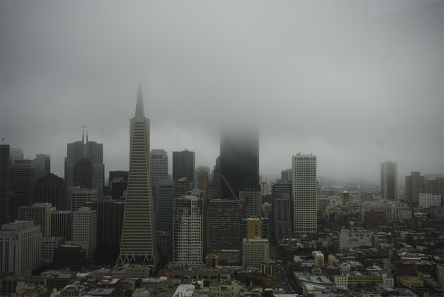 San Francisco in de mist