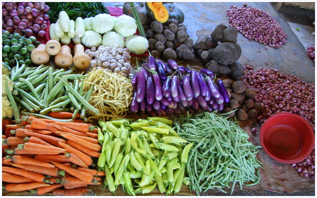 groente op de markt