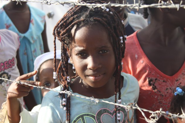 Haitiaans meisje op plantage
