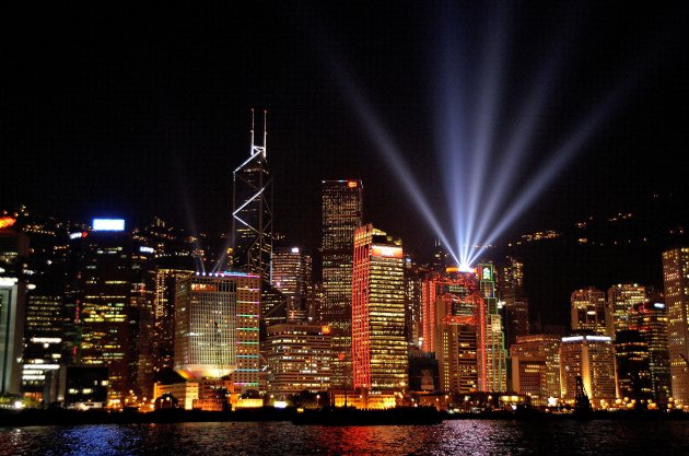 Lichtspel in Hongkong