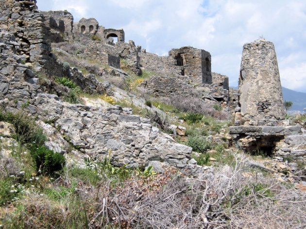Necropolis of Necropool van de oude Romeinse-Byzantijnse stad Anamurium of Anemurium 