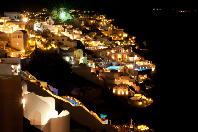 Santorini by night