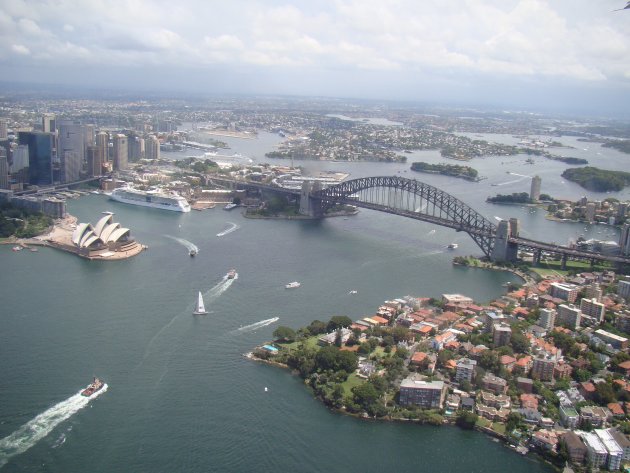 Sydney vanuit een watervliegtuig