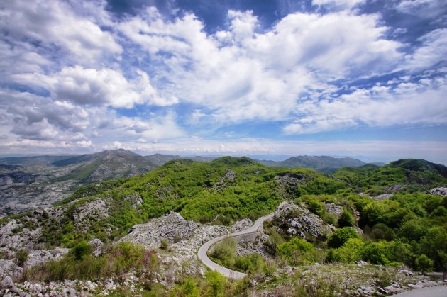 Het berglandschap van Montenegro