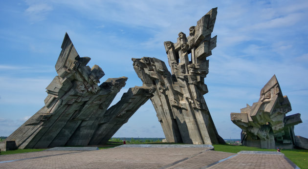 The memorial to the victims of Nazism at the Ninth Fort in Kaunas