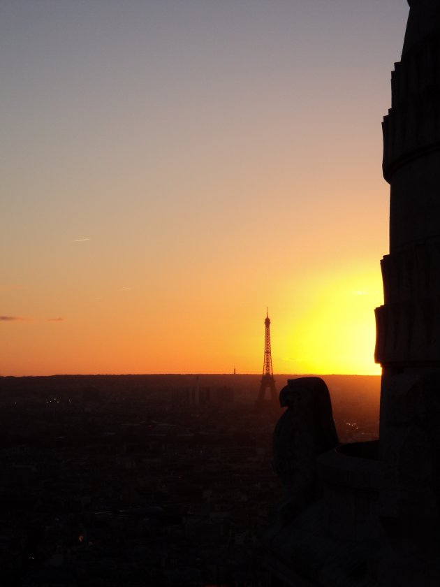 Uitzicht op Eiffeltoren vanaf Sacré Coeur
