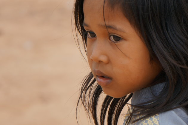 Mooi meisje in Chong Knies, Cambodja