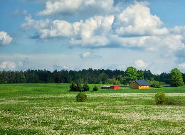 Litouwse lucht en landschap