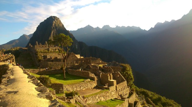 Machu Picchu bij zonsopgang