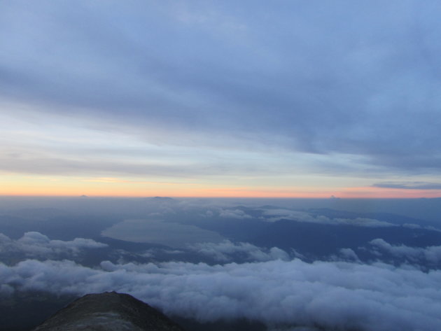 Uitzicht vulkaan Merapi, Sumatra. 