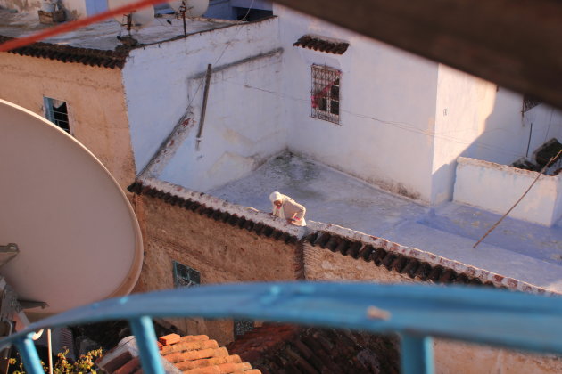 Vrouw in Chefchaouen