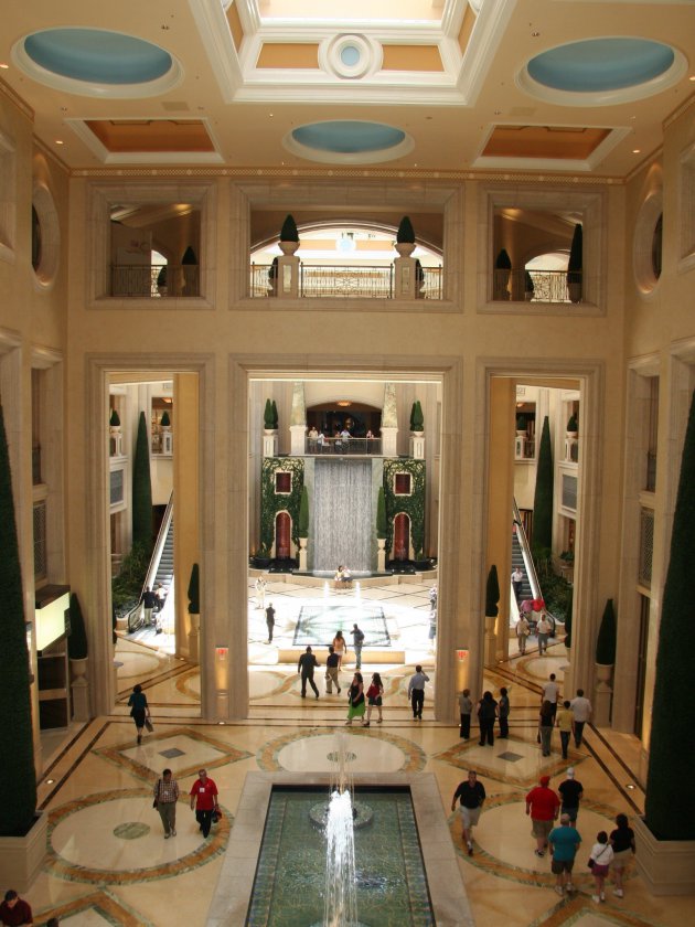 Hotel lobby in Las Vegas