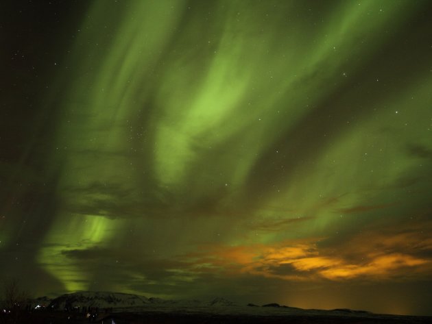 Aurora op IJsland 