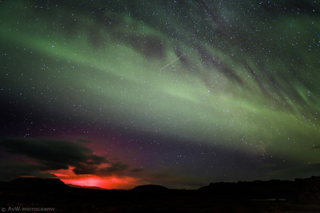 Aurora Borealis & Holuhraun eruptie