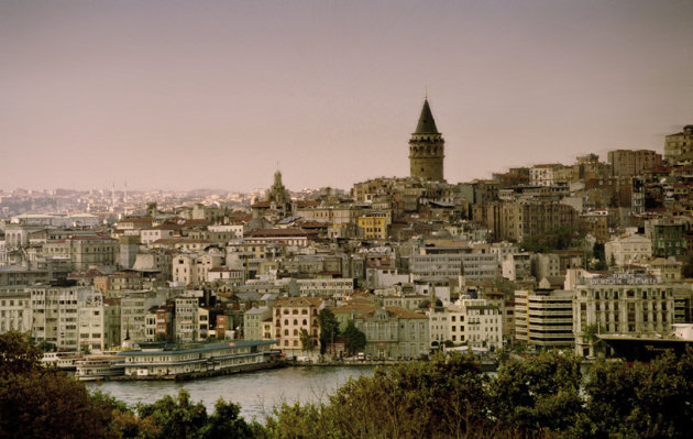Uitzicht op Istanbul