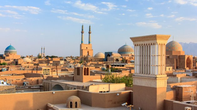 De daken van Yazd