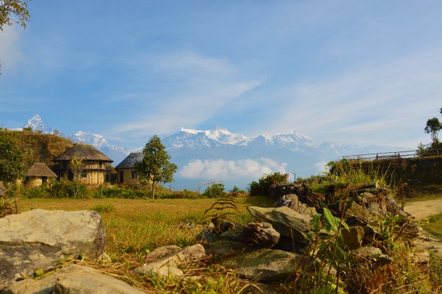 Uitzicht op Annapurna