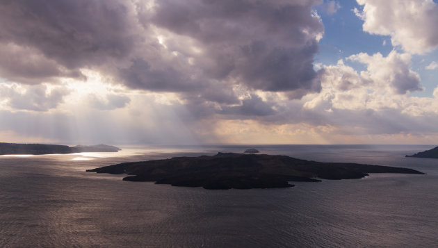 Stormachtig Santorini