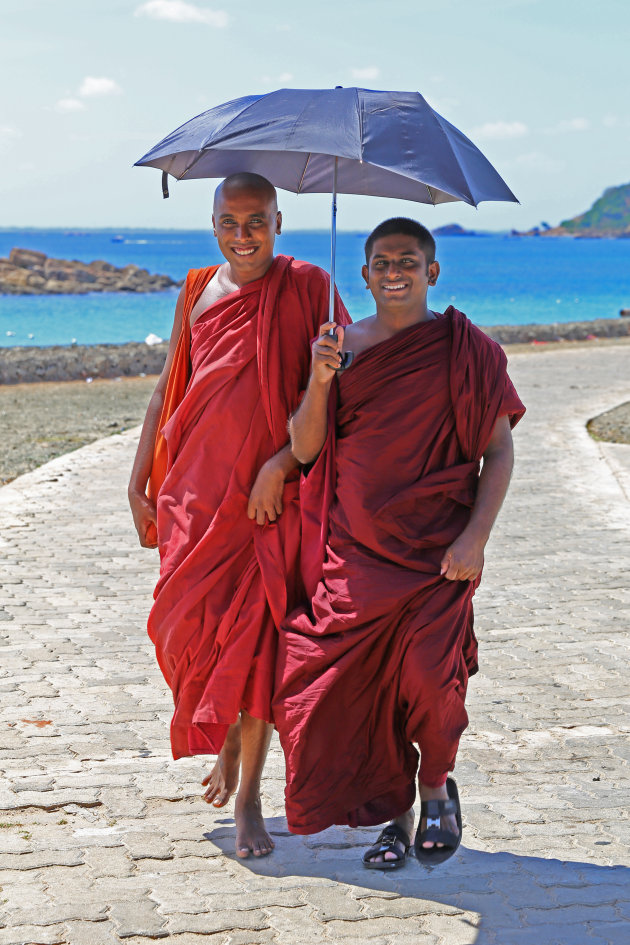 Monniken aan de wandel