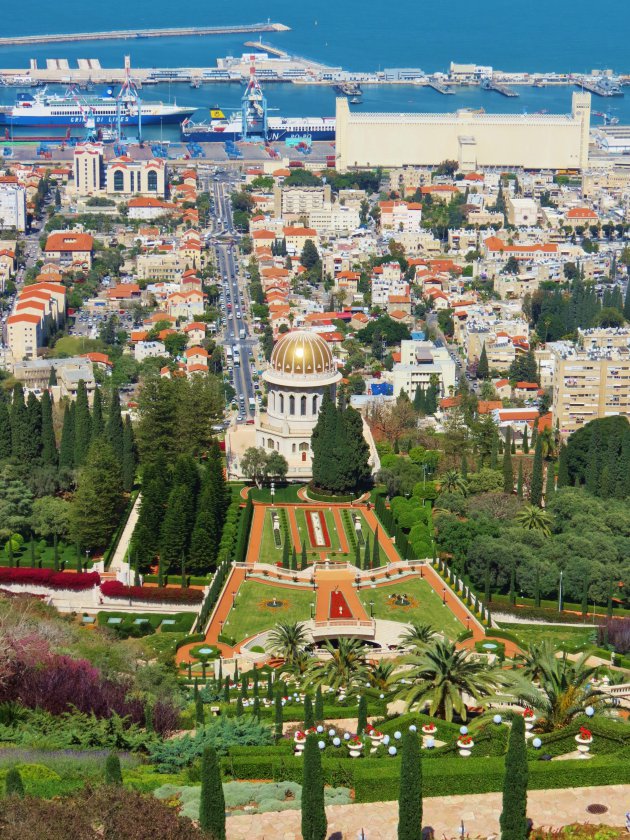 Uitzicht op Haifa