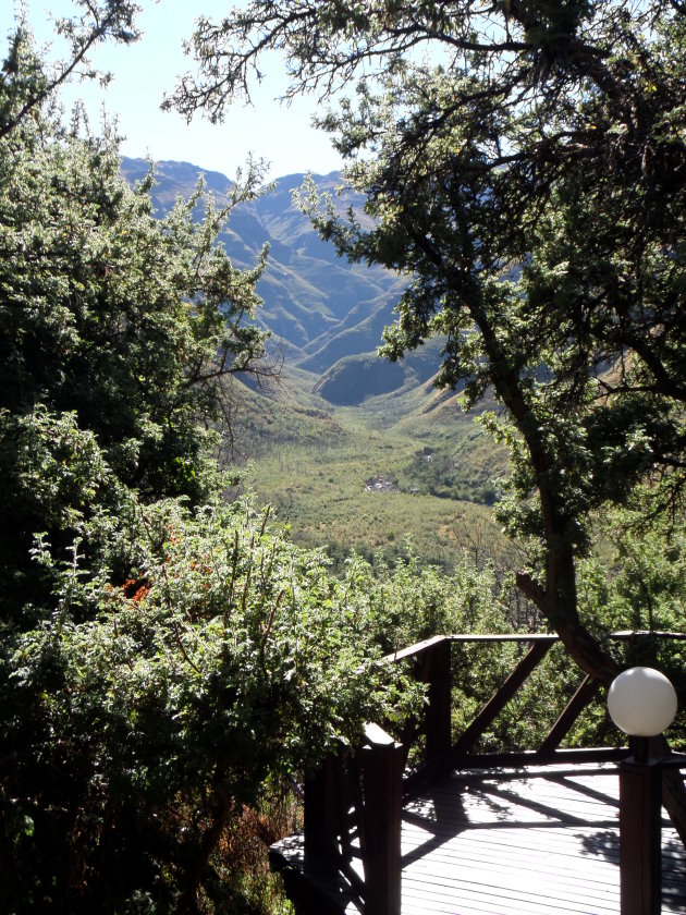 Uitzicht rondavel Maliba lodge