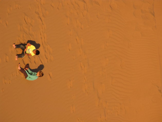 spelen in de Sahara