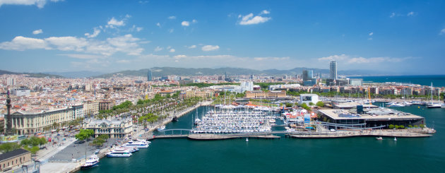 De haven van de plezierjachten - Barcelona