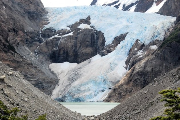 Glaciar Piedras Blancas met gletsjermeer