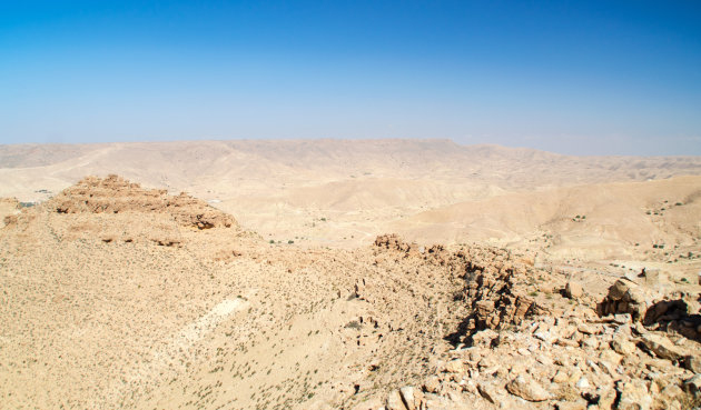 Woestijnlandschap in Tunesië