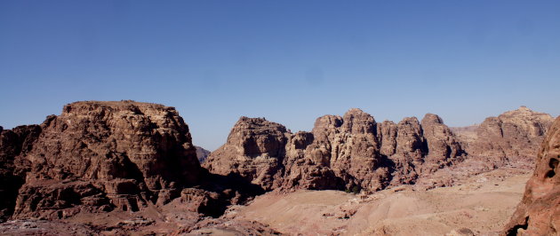 De achterkant van Petra