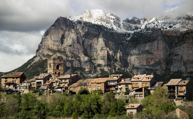 Dorp in de Pyreneeen
