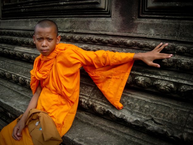 Angkor wat, monnik