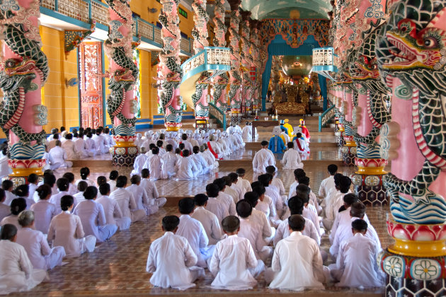 Harmonie in de Cao Dai tempel 