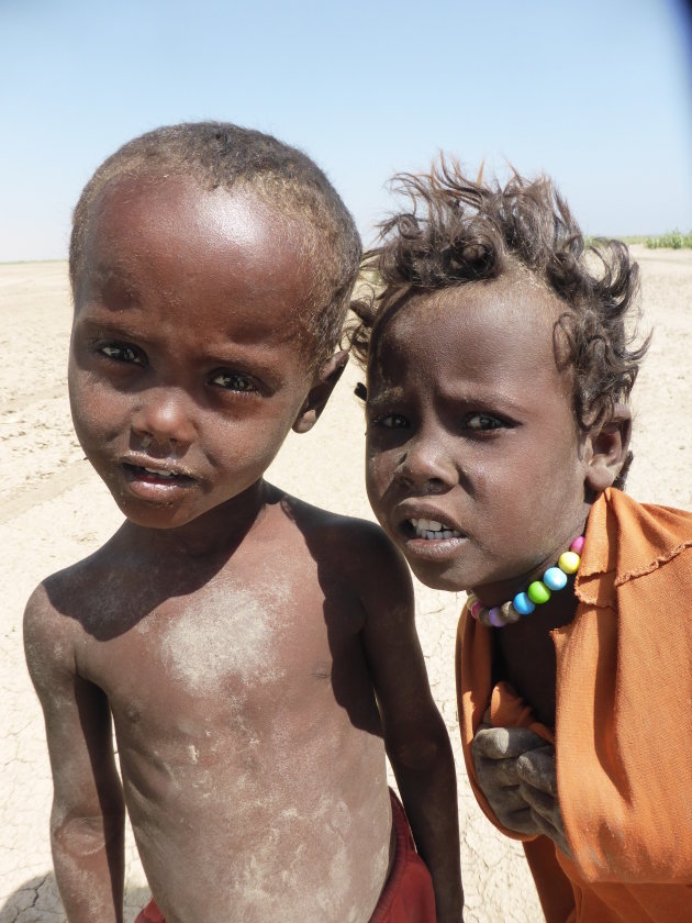 Kinderen in Danakil Depression