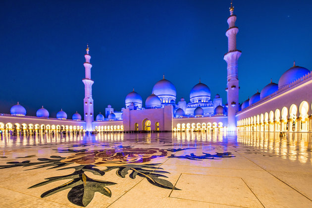 moskee bij valavond
