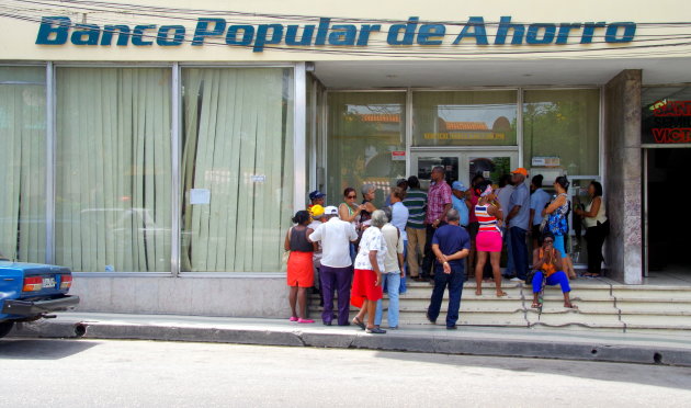 Bankengekte in Cuba