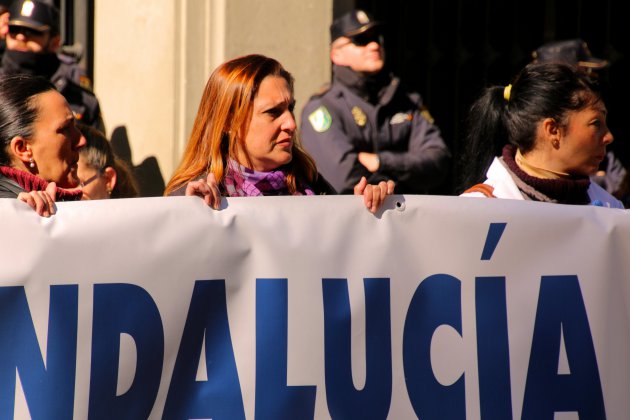 protest in Sevilla