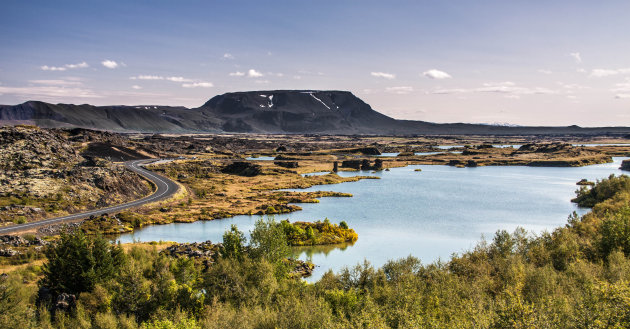 Overzicht op Mývatn 