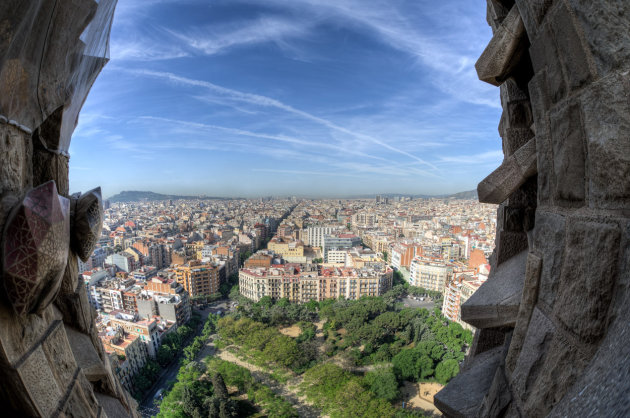 Uitzicht vanaf de Sagrada Família