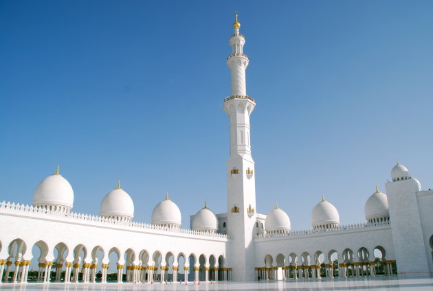 De Sjeik Zayed-moskee in Abu Dhabi