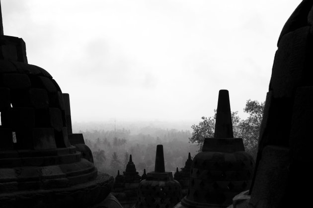 Borobudur bezoeken op Java