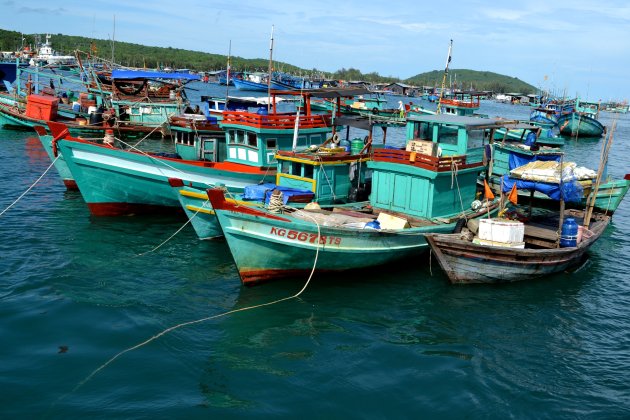 Groene vissersboten, Phu Quoc