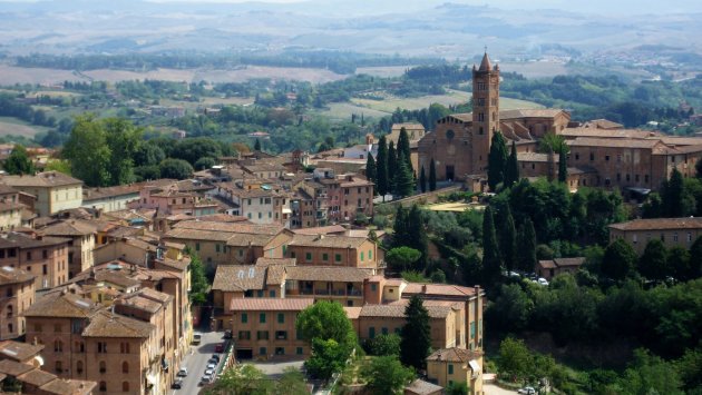 Uitzicht over Siena