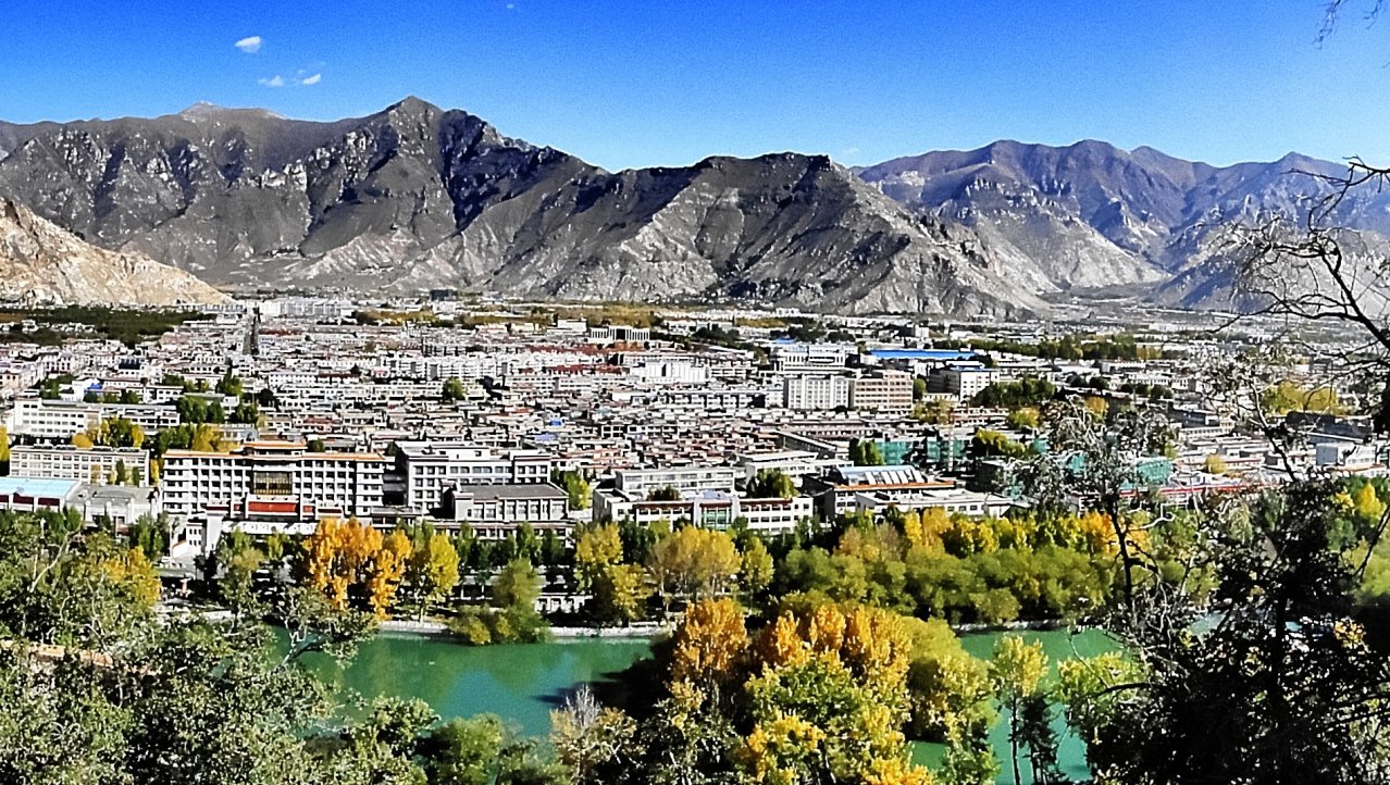 Panorama-uitzicht over Lhasa