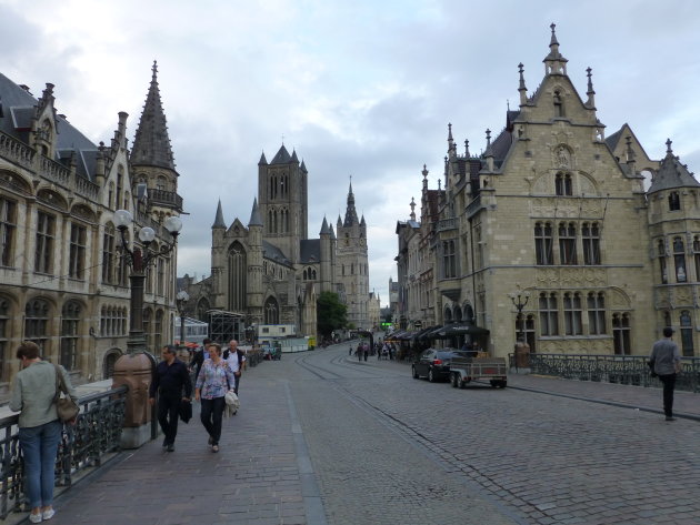 Het oude centrum van Gent